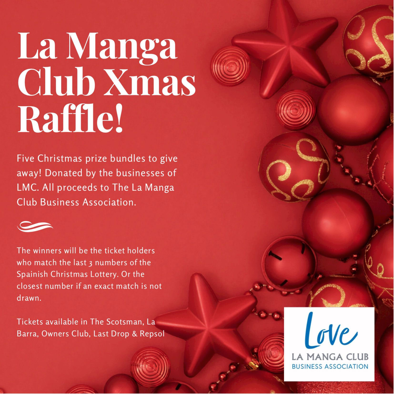 La Manga Club Xmas Raffle